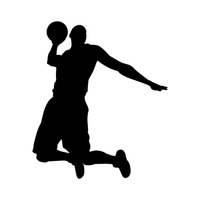 Silhouette silhouettes player.