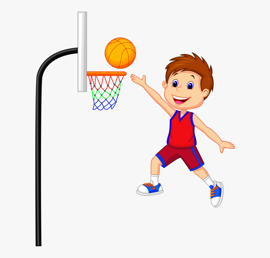 basketball player clipart kid