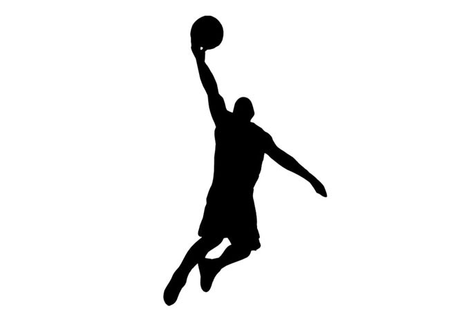 Free silhouette basketball.