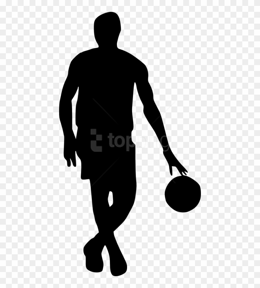 basketball player clipart silhouette