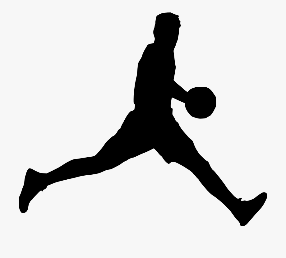 Basketball Player Clipart Black And White