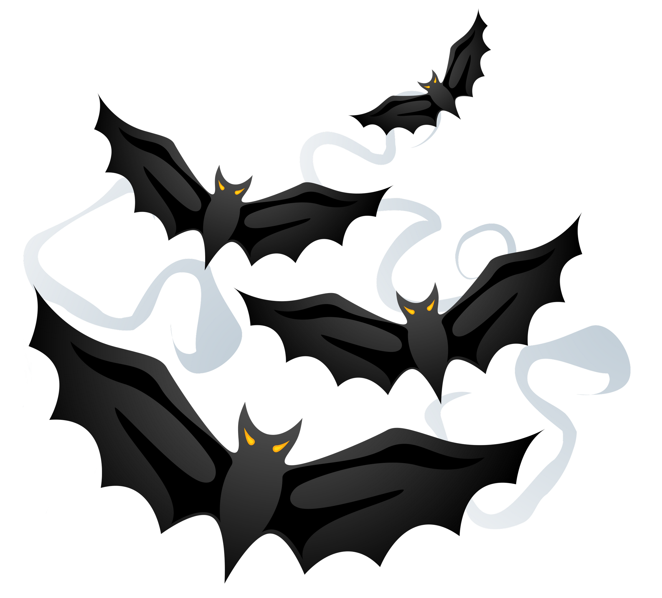 Halloween Creepy Bats PNG Picture