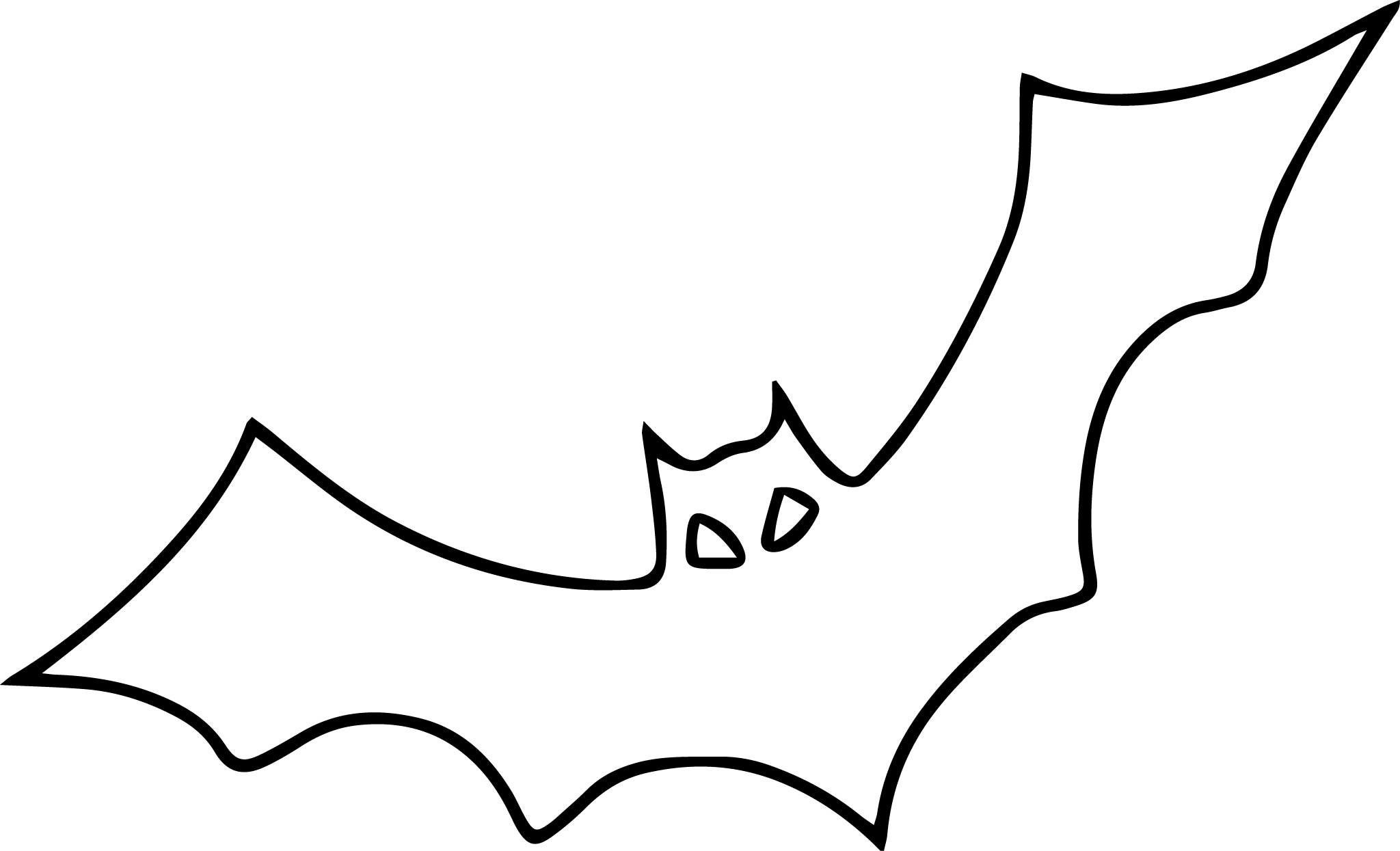 Simple bat drawing.