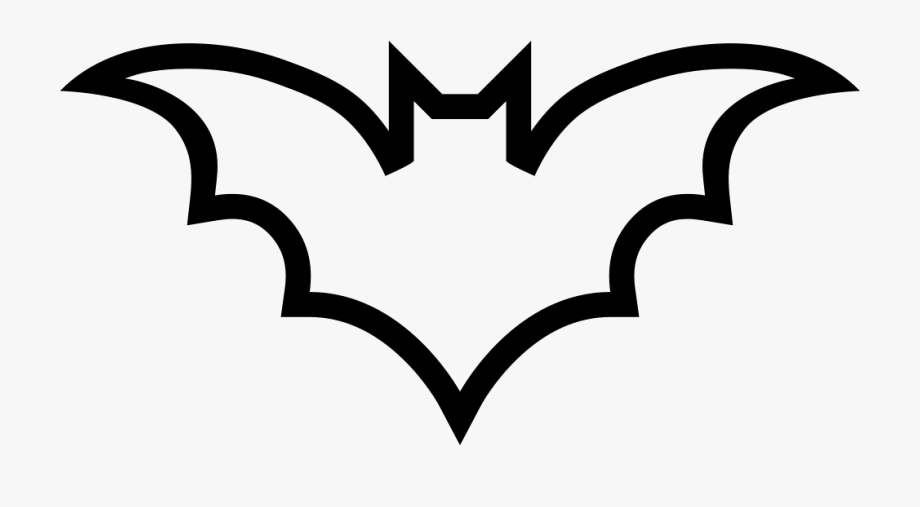 Bat outline svg.