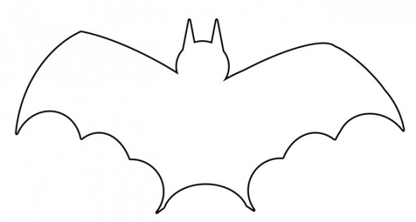 Free bat outline.