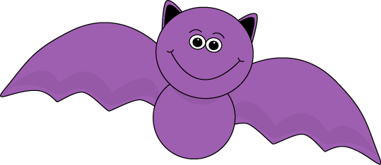 Purple bat cliparts.