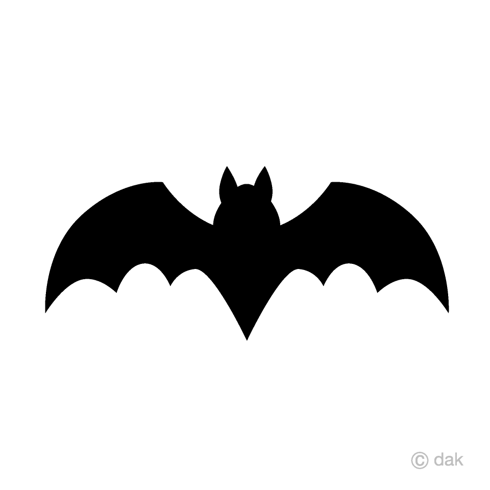 Free Bat Silhouette Clipart Image