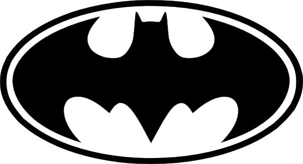 Free Batman Black And White Symbol, Download Free Clip Art