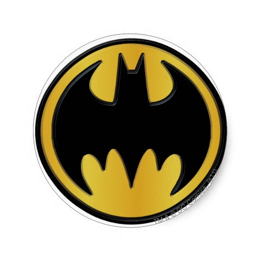 Round batman symbol.