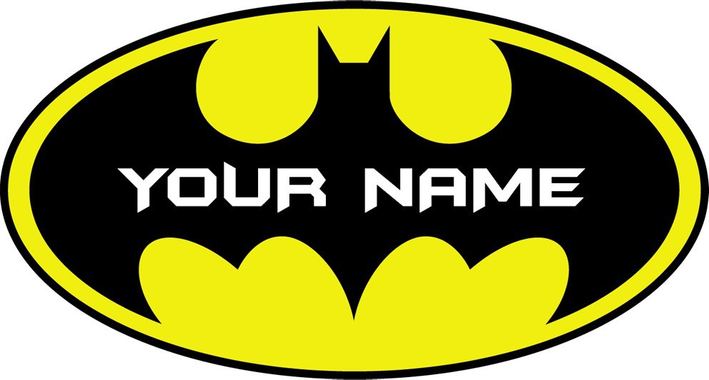Batman logo clipart.