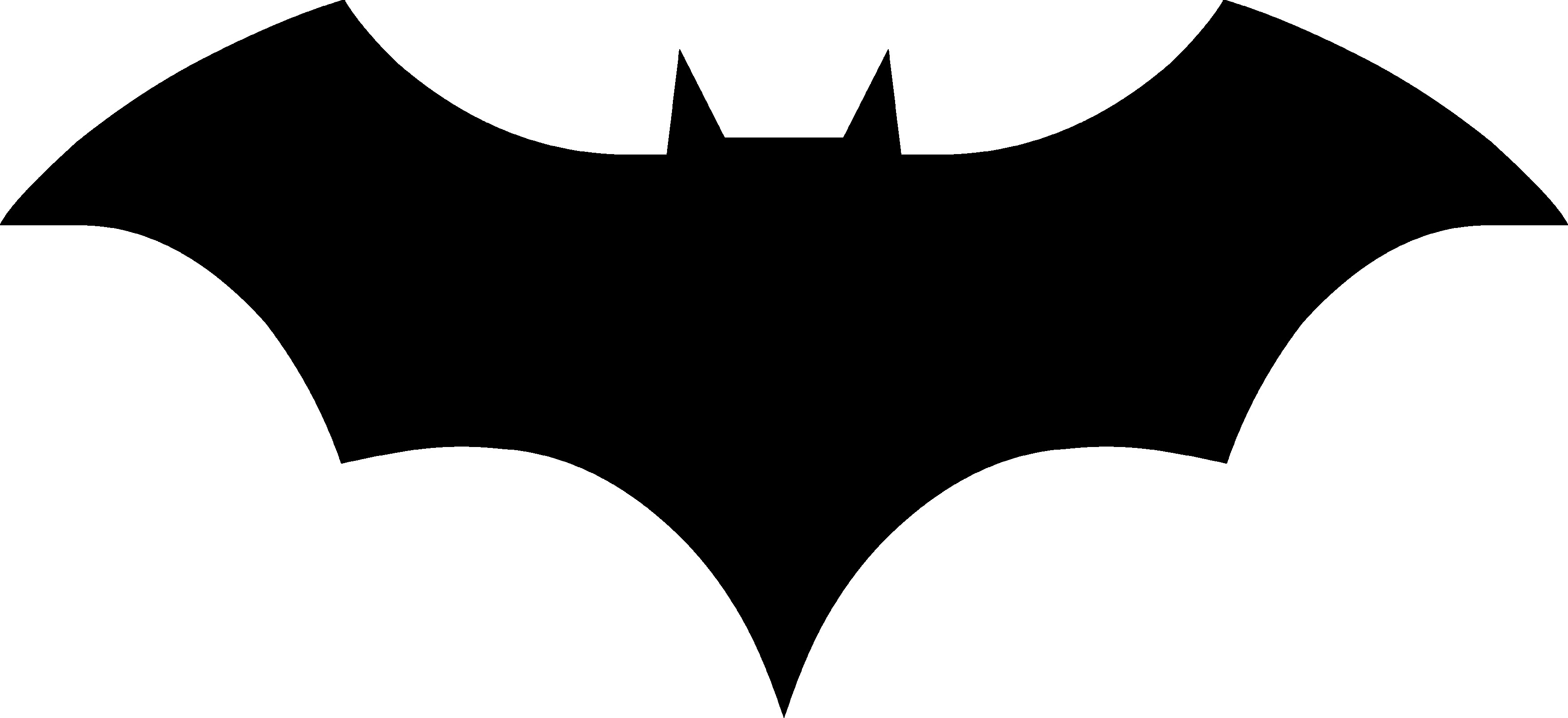 Batman clipart black.