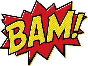 Batman Bam Text Message Clipart