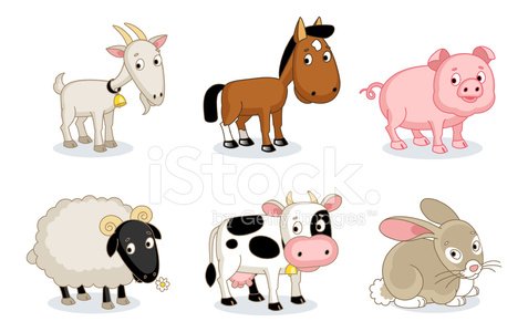 Bauernhof Tiere Clipart Image