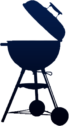 Grill clipart blue.