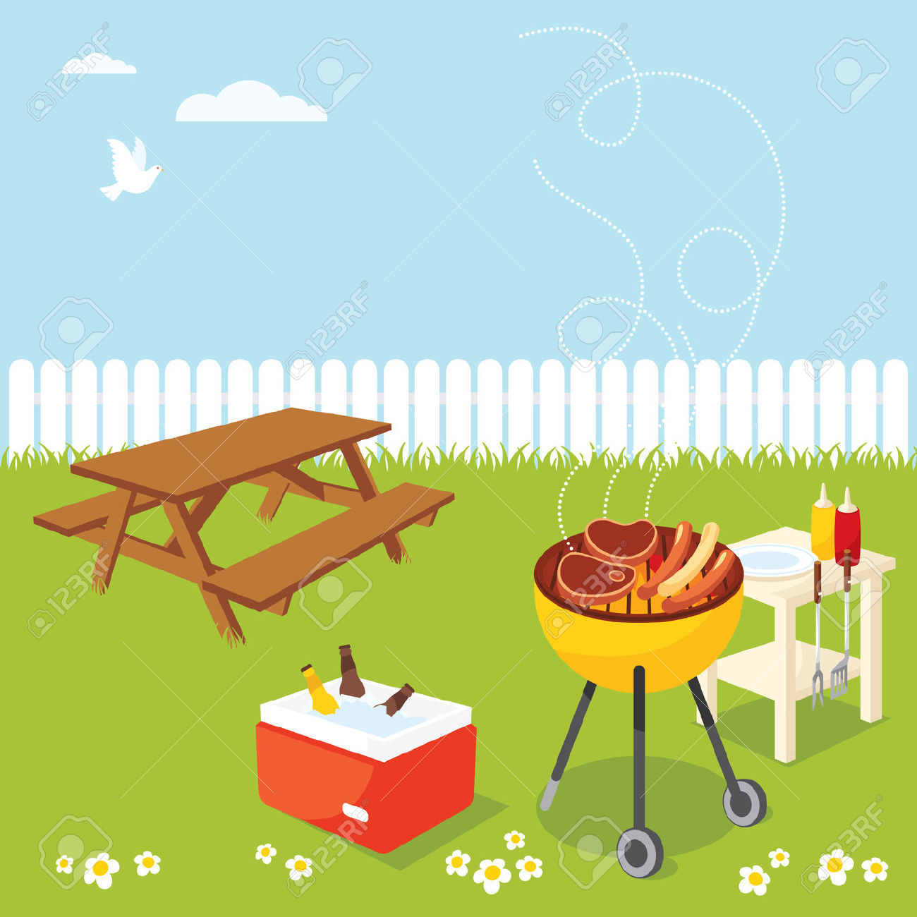 Free Clipart Bbq Party