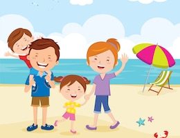 Family at the beach clipart clipart images gallery for free