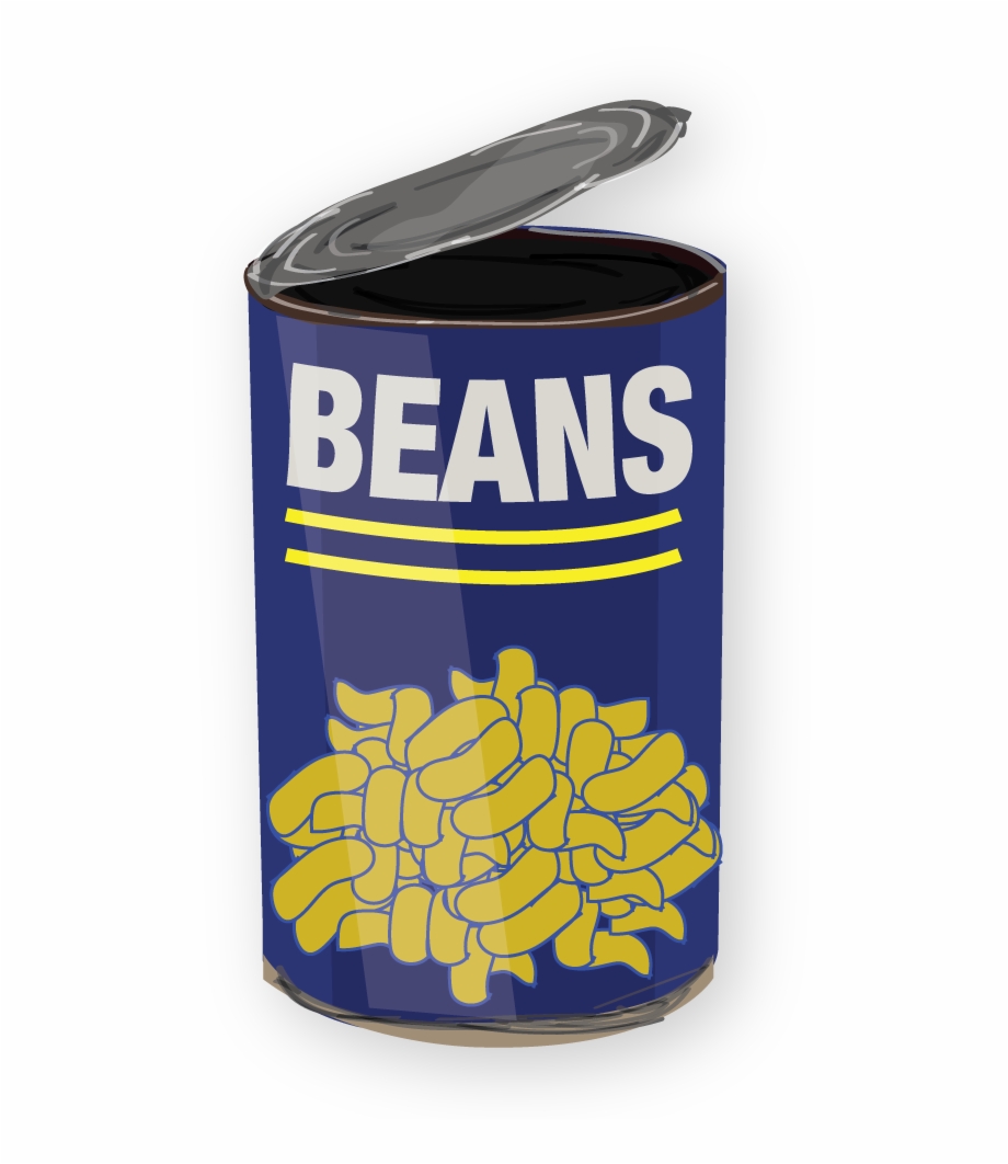 Metal can beans.