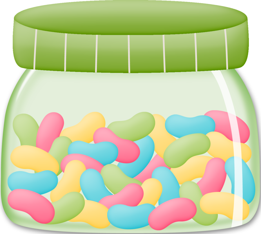 Jar of jelly beans clip art candy clipart