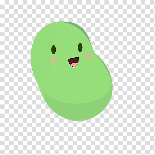 Green bean character illustration, Lima bean Common Bean
