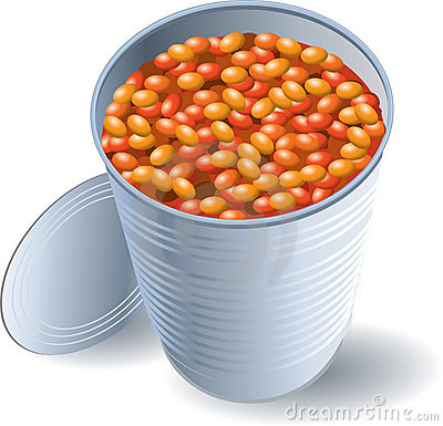 Tin of beans clipart