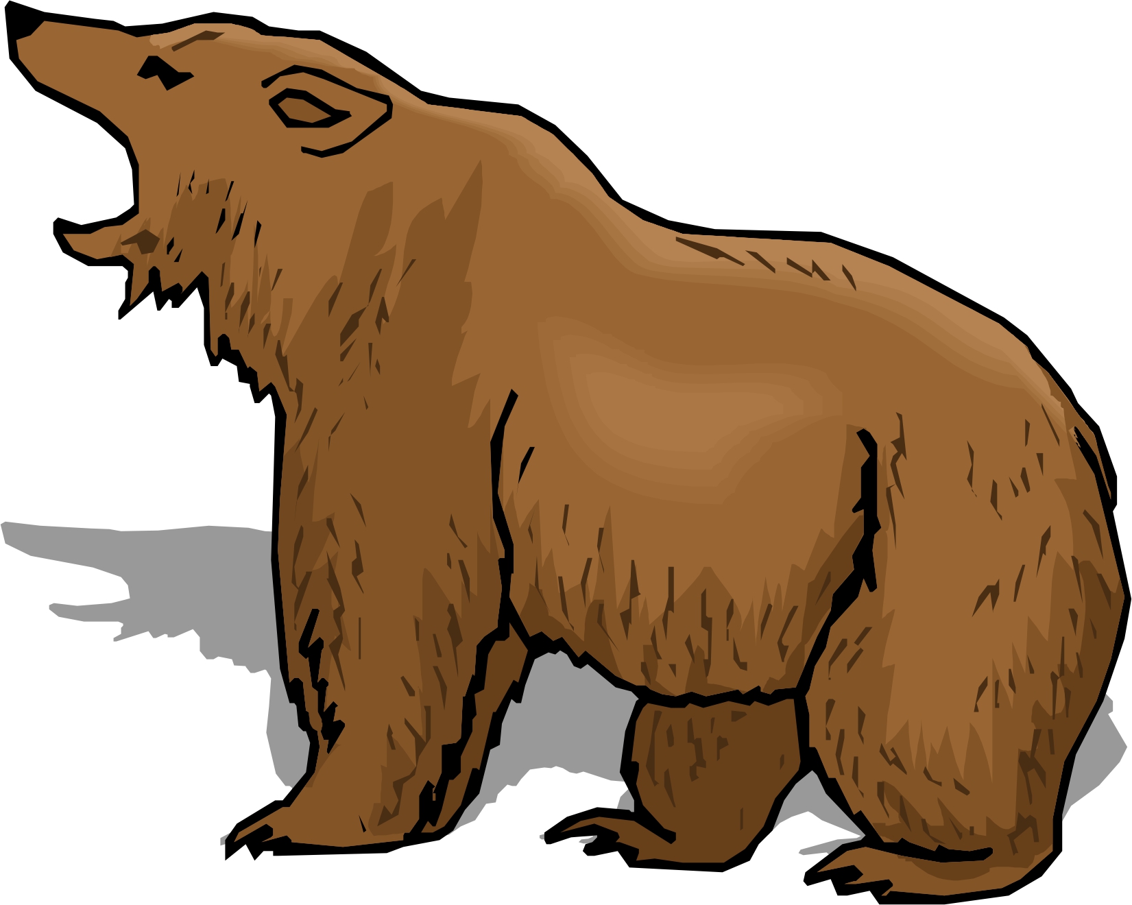 Best Angry Bear Clipart