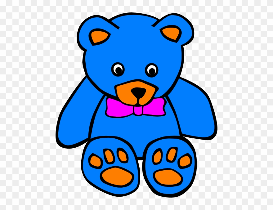 Colourful teddy bear.