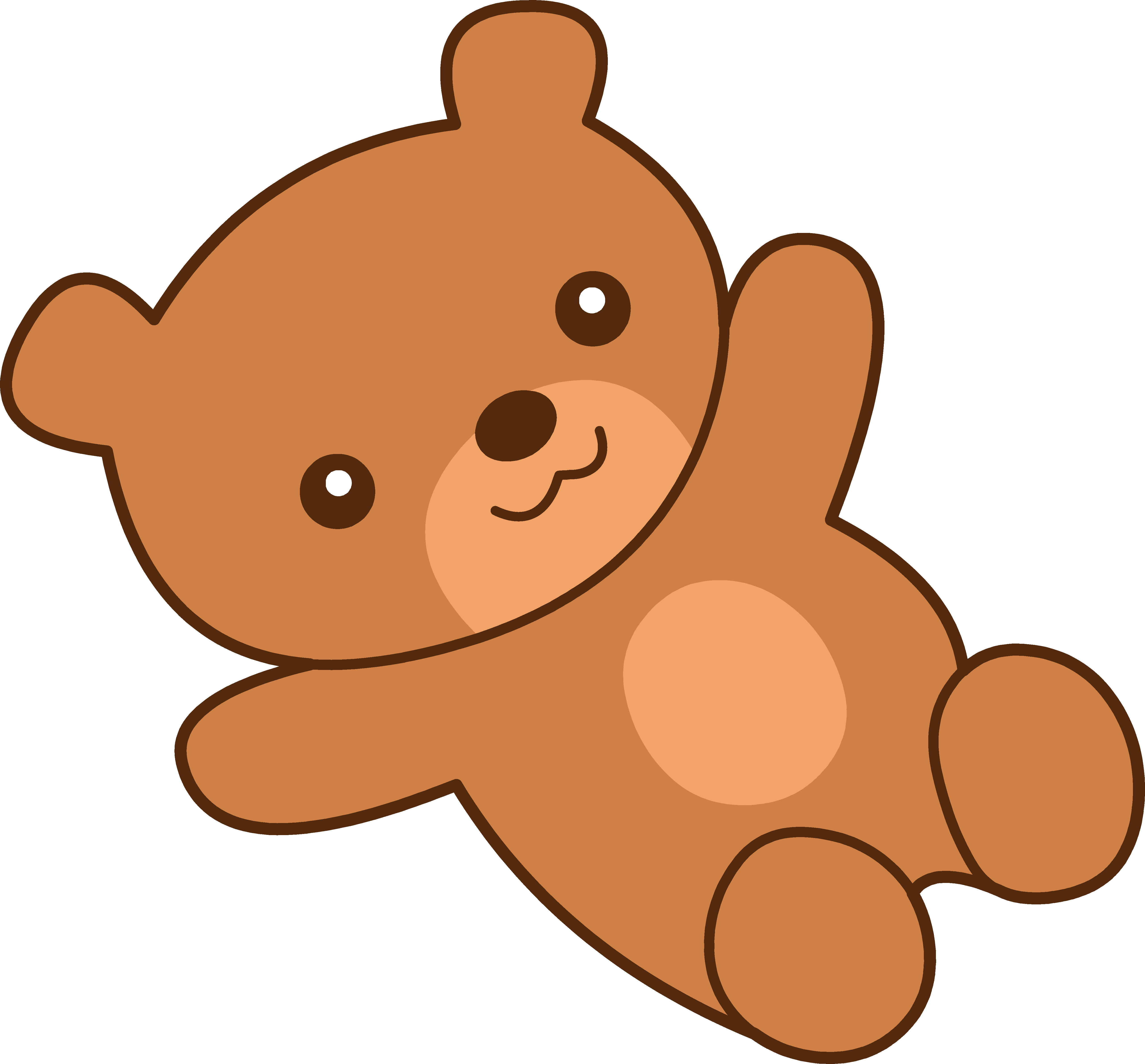 Cute brown teddy.