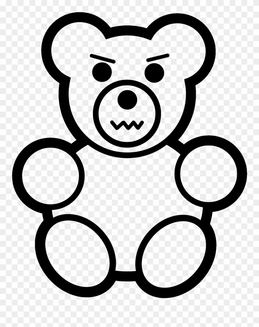 Easy Teddy Bear To Draw Clipart
