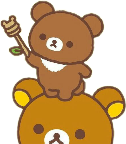 Freetoedit cute kawaii bear honey