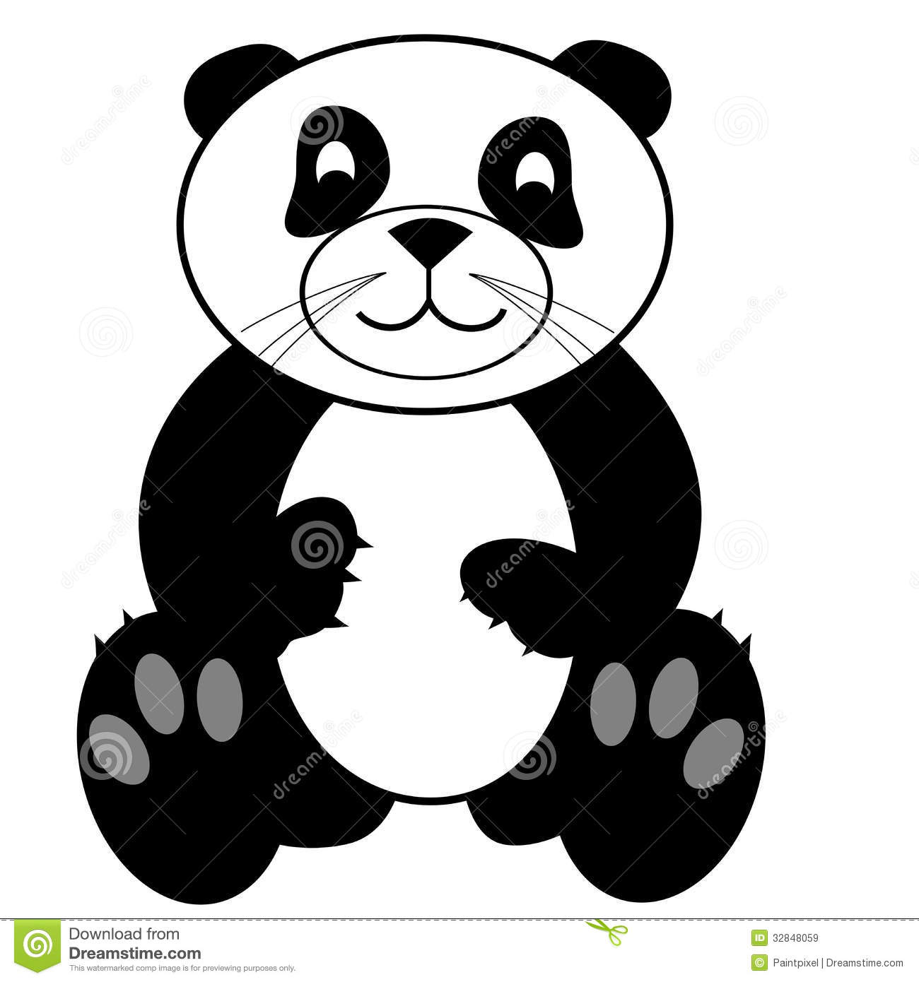 Cute panda bear.