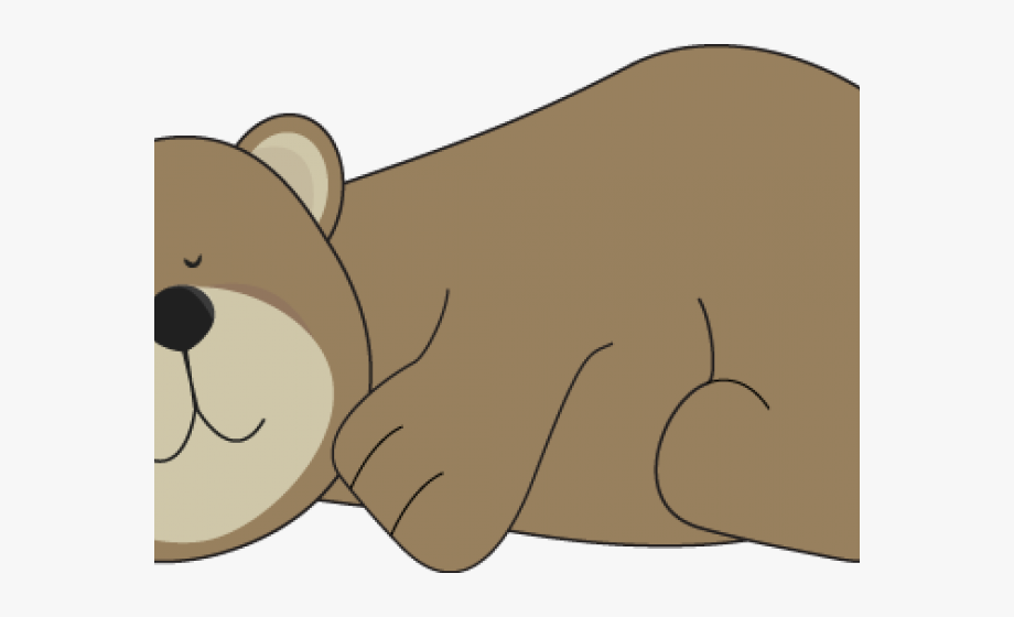 bear clipart sleeping