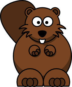 Cartoon Beaver clip art