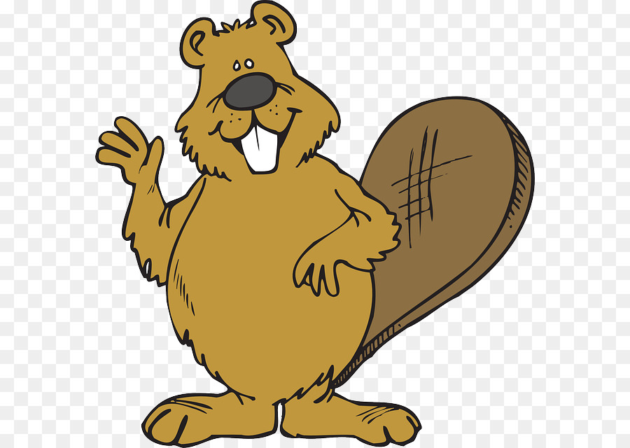Beaver cartoon clipart.