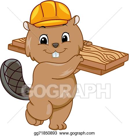 beaver clipart construction