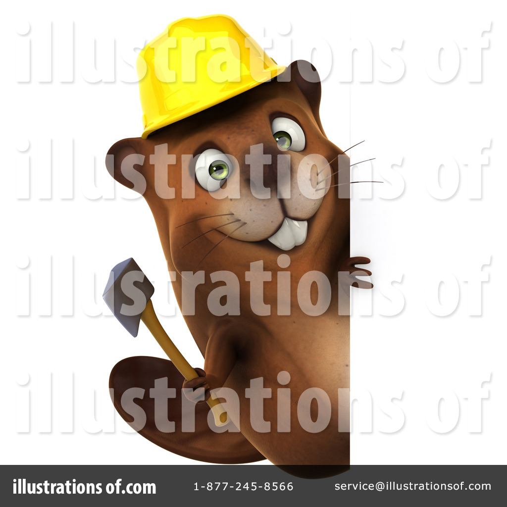 Construction Beaver Clipart