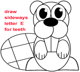 How to Draw a Cartoon Beaver with Easy Step by Step Drawing