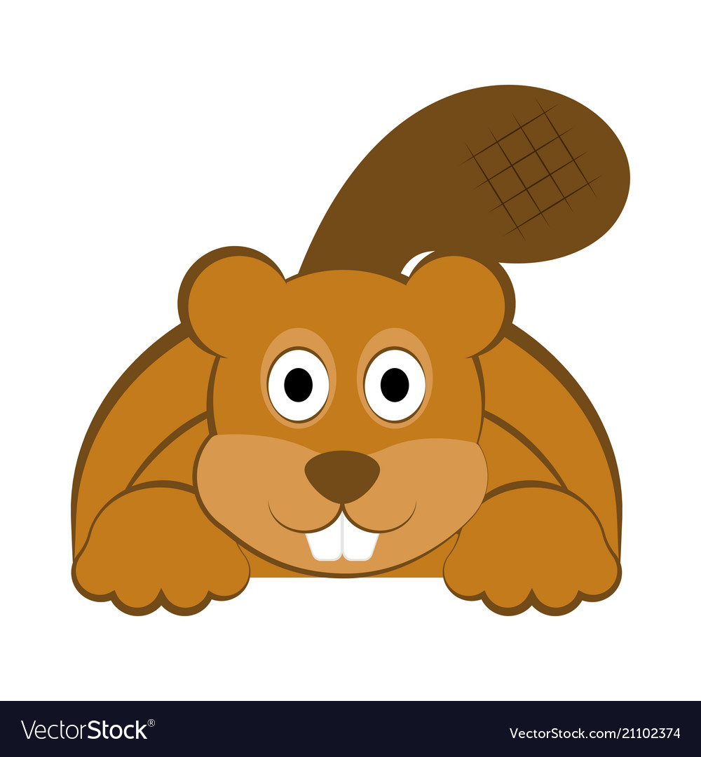 Happy beaver icon.