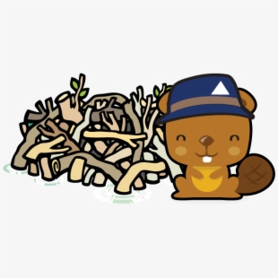 Image Royalty Free Stock Beaver Lodge Clipart