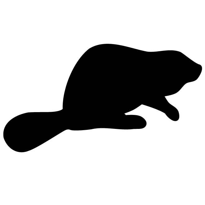 Beaver silhouette free.