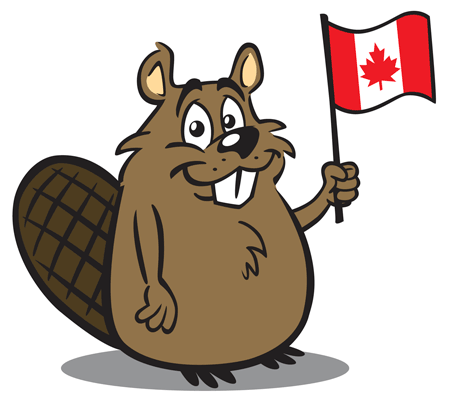 Beaver and canadian.