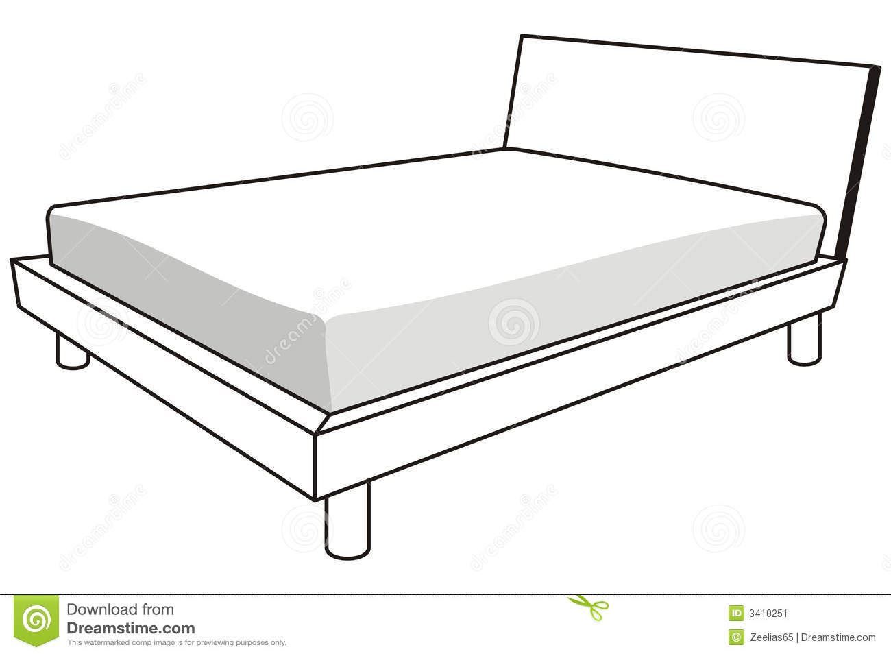 101 bed clipart.