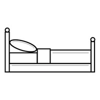 Bed clipart sideways, Bed sideways Transparent FREE for