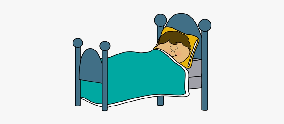 Boy Sleeping In Bed Clipart , Transparent Cartoon, Free