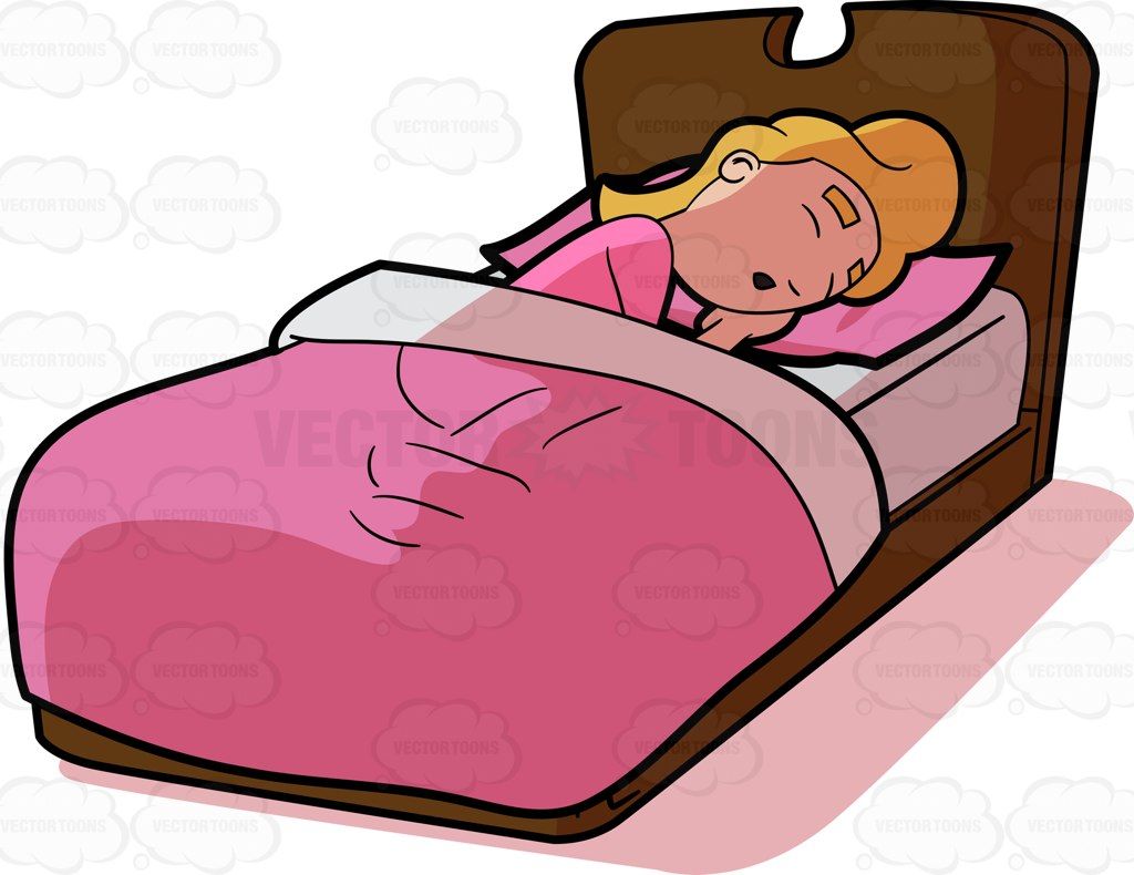 A woman sleeping soundly in bed
