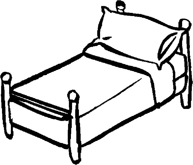 98 bed clipart.