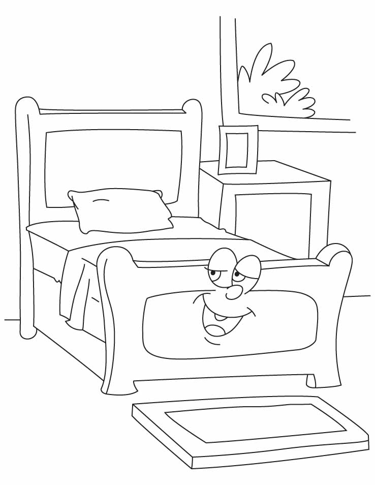 Free Bed Coloring Page, Download Free Clip Art, Free Clip