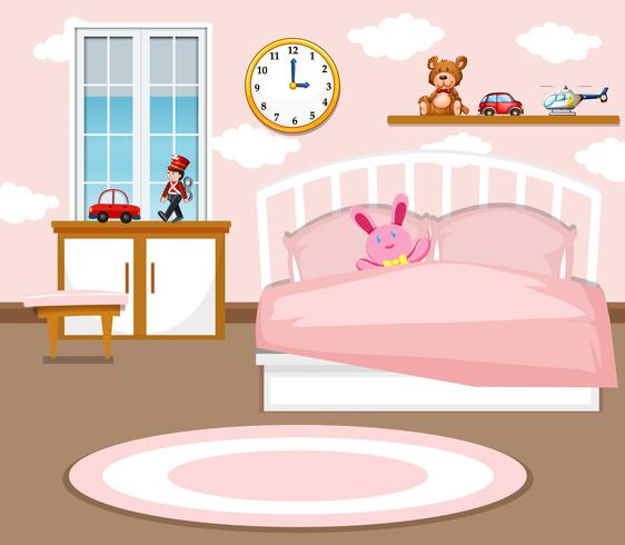 A cute girl bedroom background