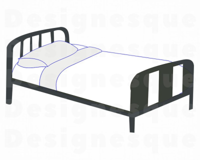 Bed SVG Bed Clipart Sleeping Svg Bedroom Svg Night Svg Bed
