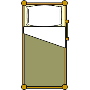 Bed Top View Clipart