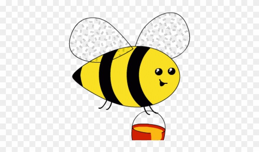 Bee clipart animation.